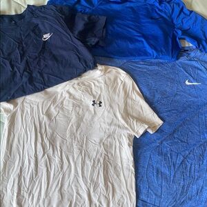 Nike Men's Short Sleeve Tees - Navy and Royal Blue